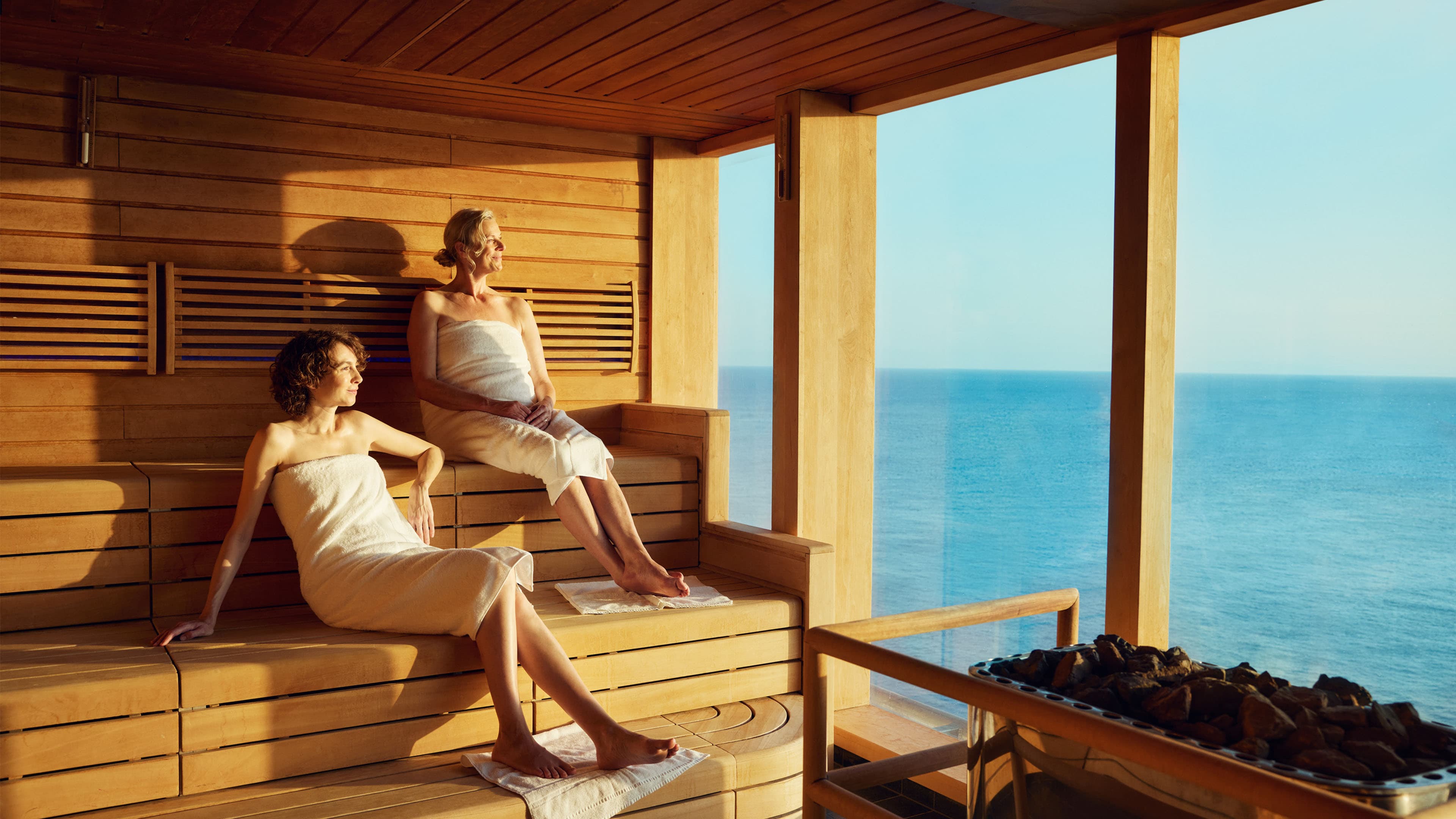 Entspannung in der Sauna - Mein Schiff