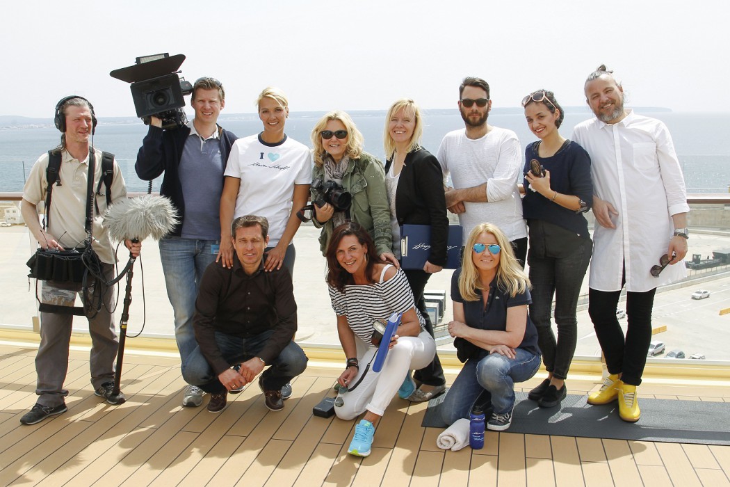 Making of TUI Cruises Presents Franziska van As Godmother For 'Mein Schiff 4'