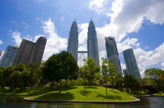 Der Petronas Twin Tower in Kuala Lumpur