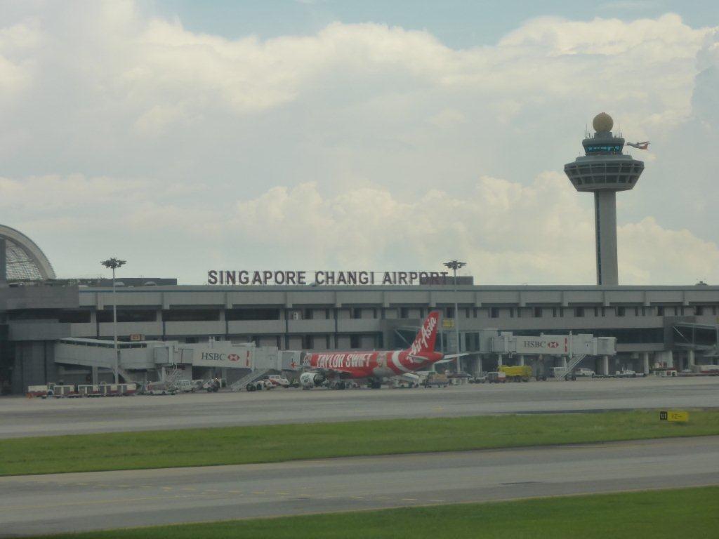 Der Abflughafen Singapur Changi