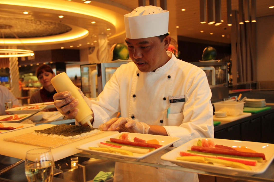 Sushi Workshop an Bord der Mein Schiff Flotte von TUI Cruises 2