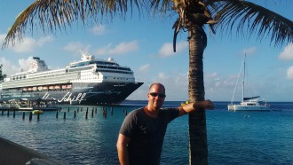 TUI Cruises Mitarbeiter Jens Kröger in der Karibik