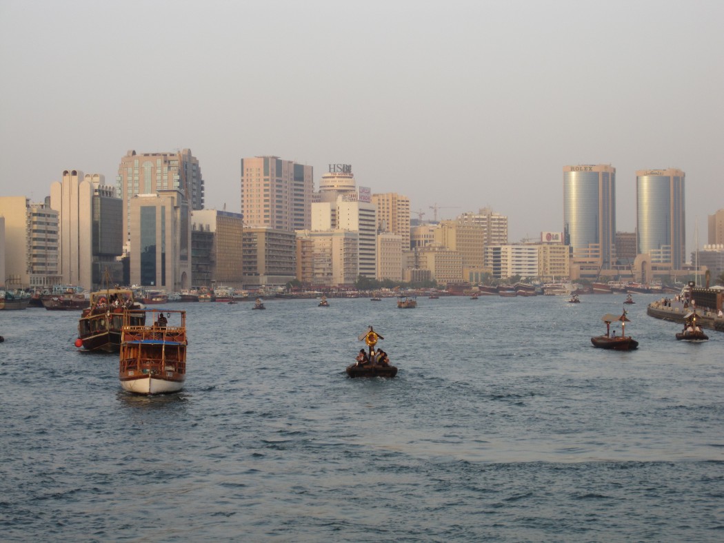 Blick auf die Alstadt Deira und den Dubai Creek