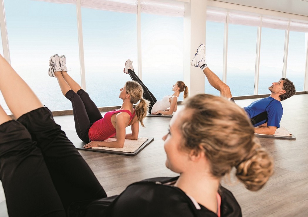 Fitness-Kurs an Bord der Mein Schiff Flotte