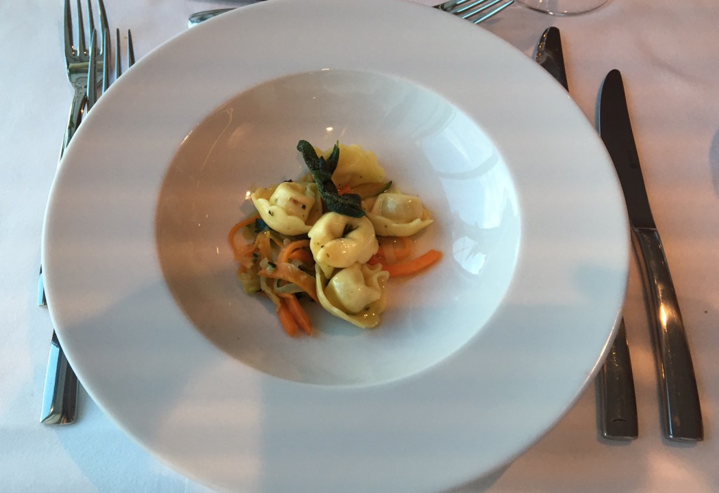 Zum Zwischengang im Atlantik Klassik: Tortellini mit Salbeibutter