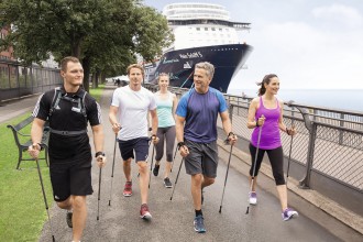 Nordic Walking beim Mein Schiff Landgang