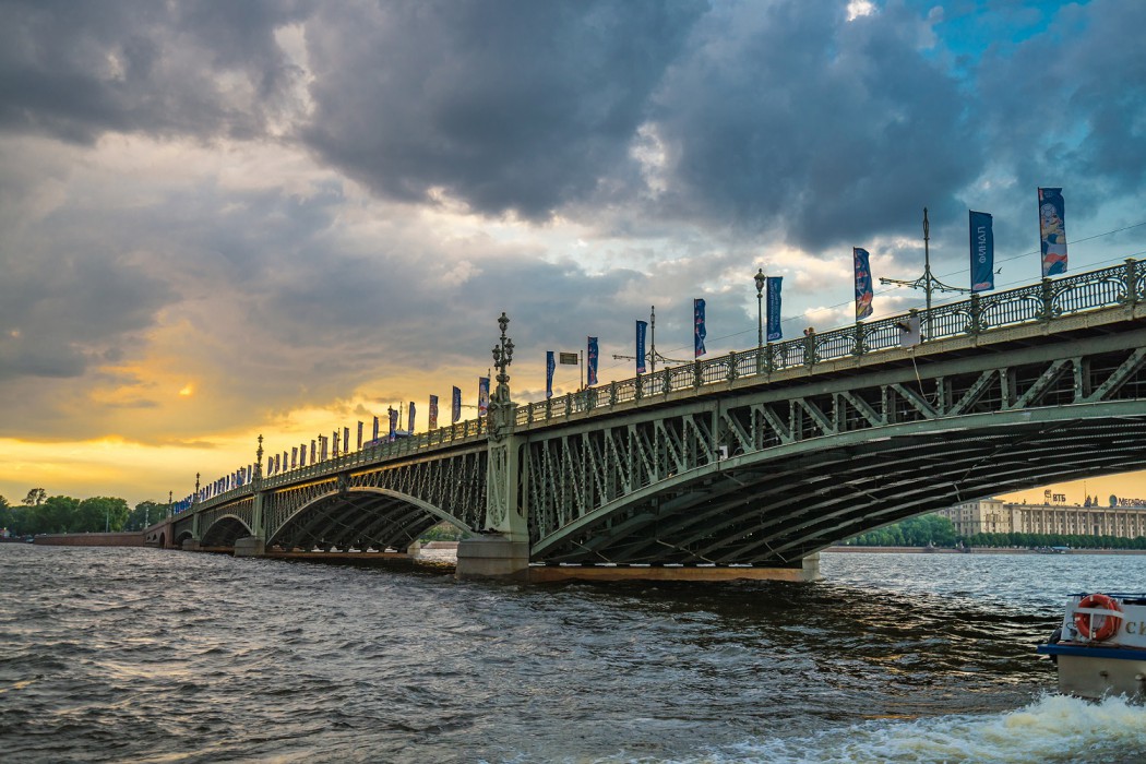 Typisch für das Stadtbild von St. Petersburg: Die zahlreichen Brücken