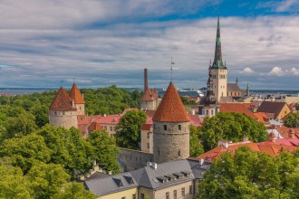 Mein Schiff Reiseziel: Blick über das historische Tallinn