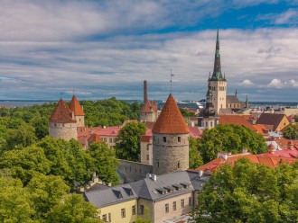 Mein Schiff Reiseziel: Blick über das historische Tallinn